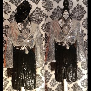 Metallic Sequins Top